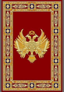 Κόκκινο χαλί με βυζαντινό αετό